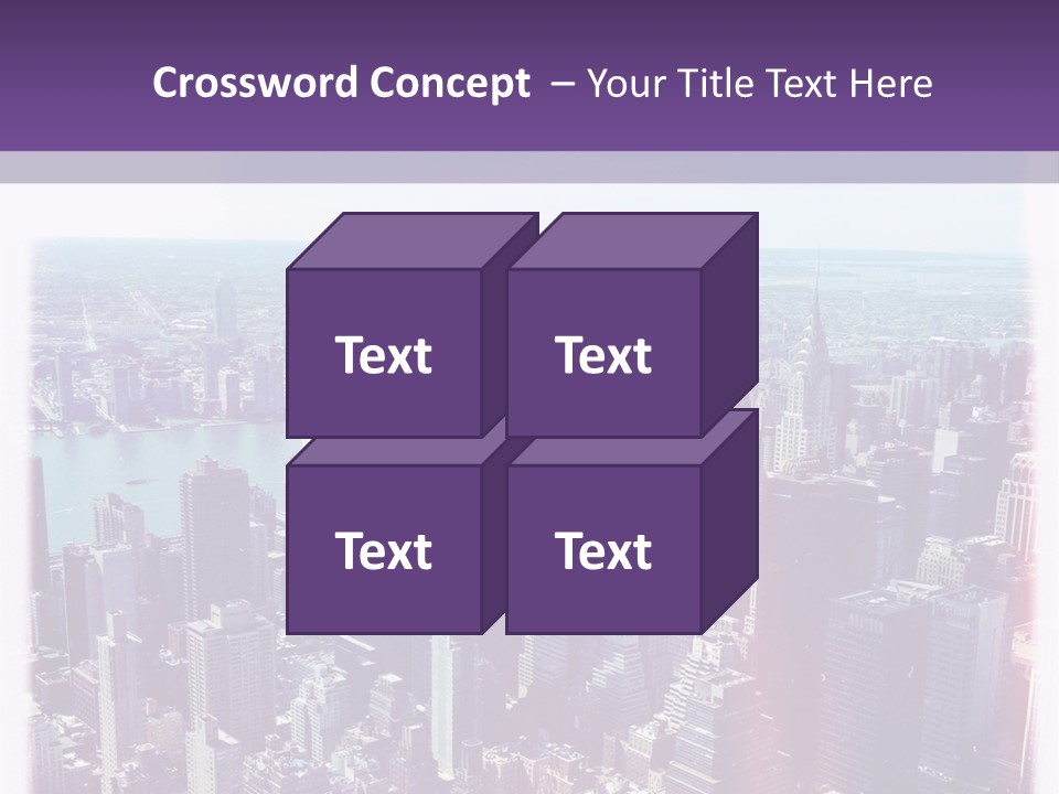 A Cityscape With Buildings And Water In The Background PowerPoint Template