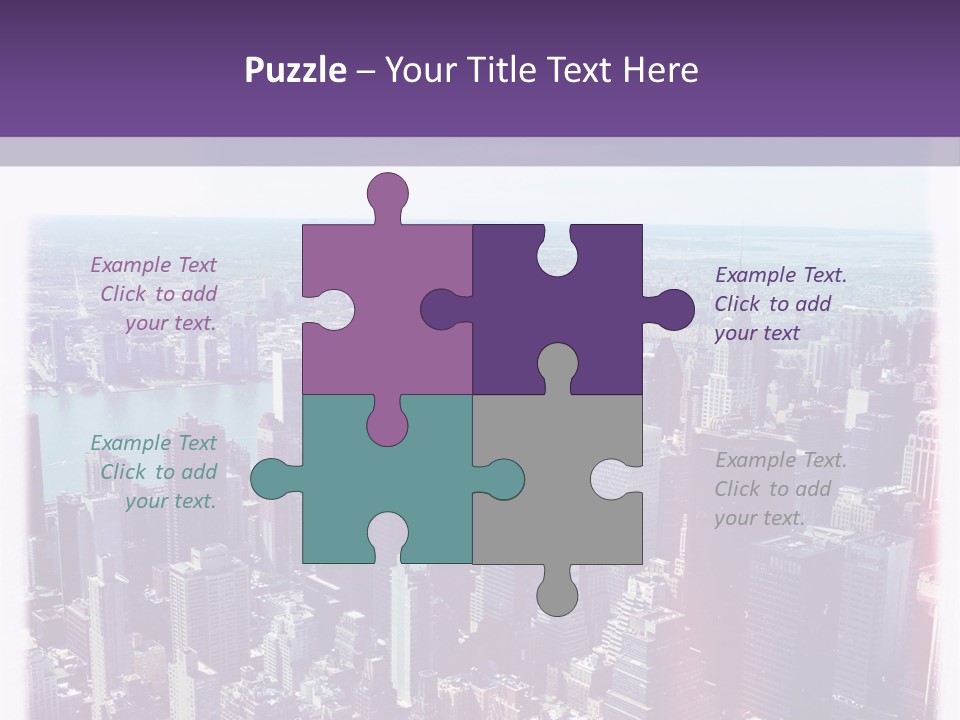 A Cityscape With Buildings And Water In The Background PowerPoint Template