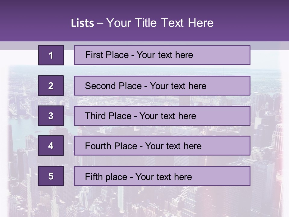 A Cityscape With Buildings And Water In The Background PowerPoint Template