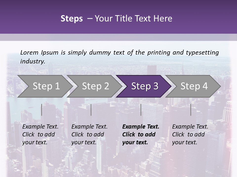 A Cityscape With Buildings And Water In The Background PowerPoint Template