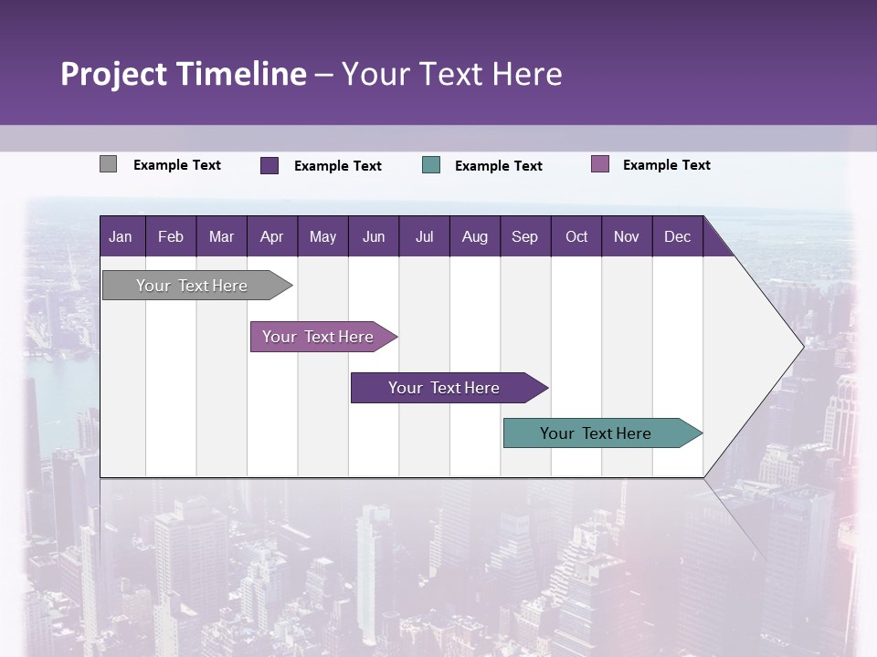 A Cityscape With Buildings And Water In The Background PowerPoint Template