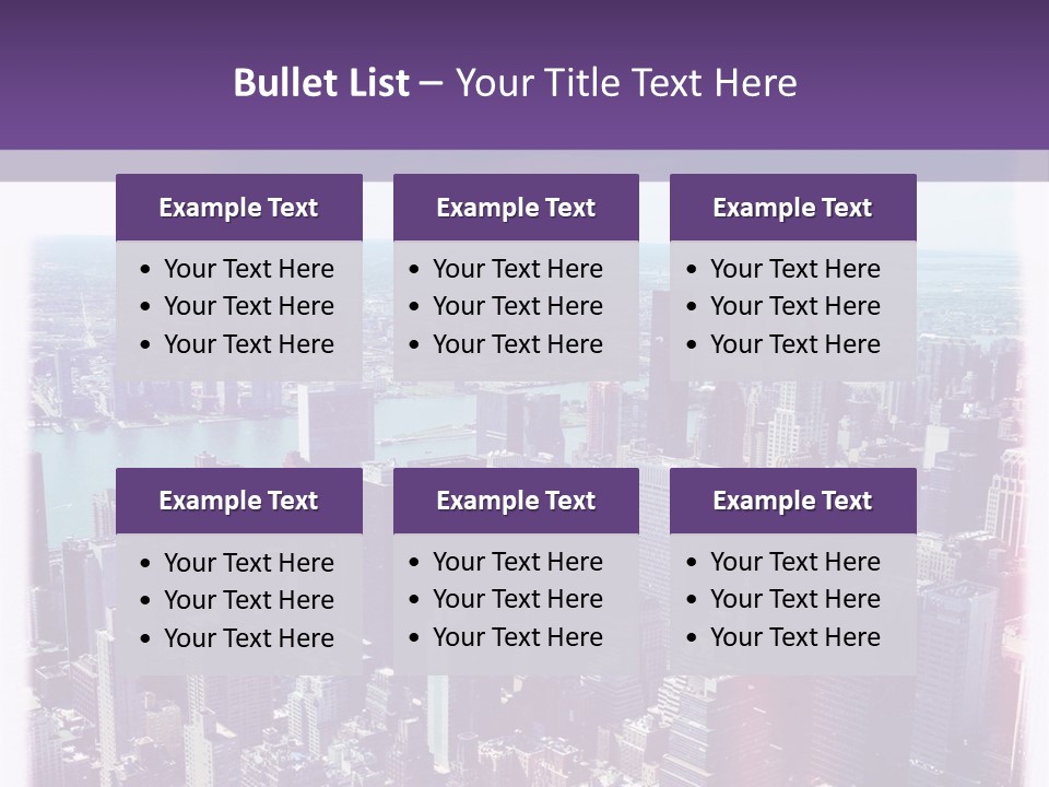 A Cityscape With Buildings And Water In The Background PowerPoint Template