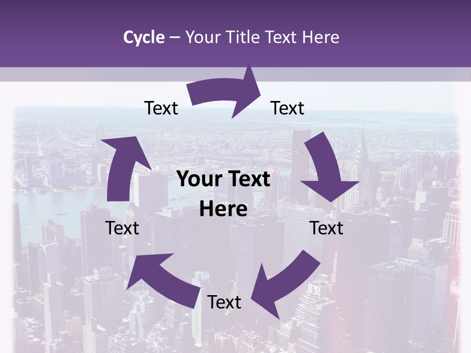 A Cityscape With Buildings And Water In The Background PowerPoint Template