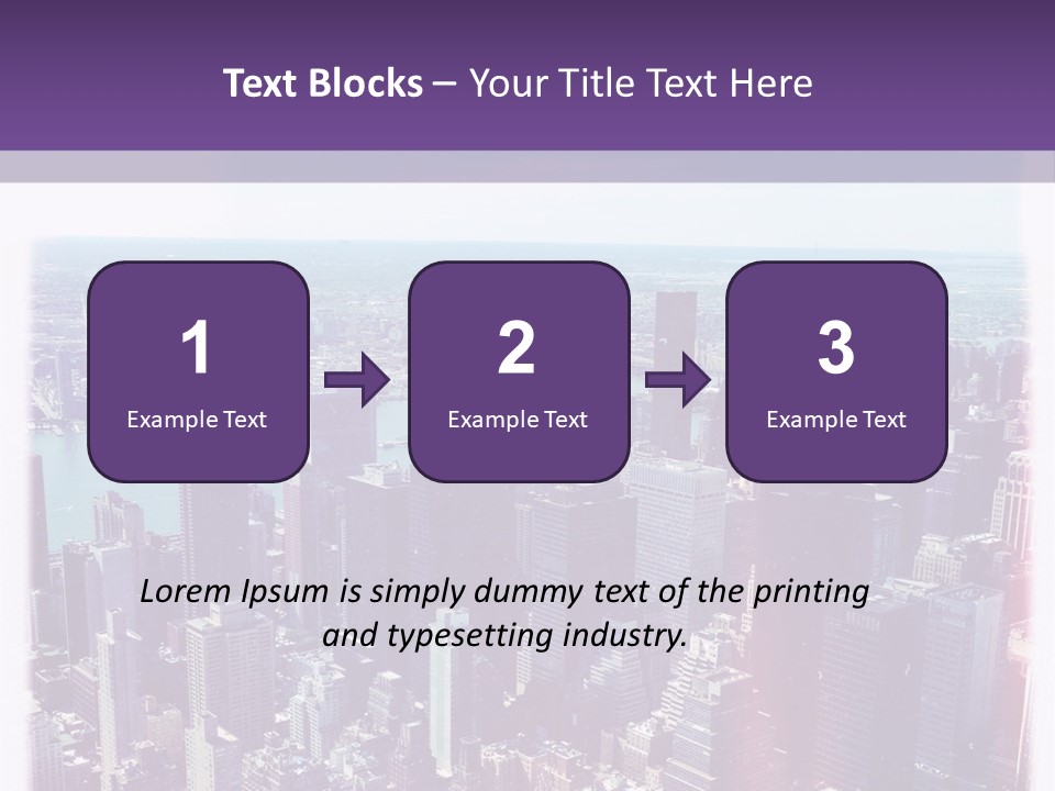 A Cityscape With Buildings And Water In The Background PowerPoint Template