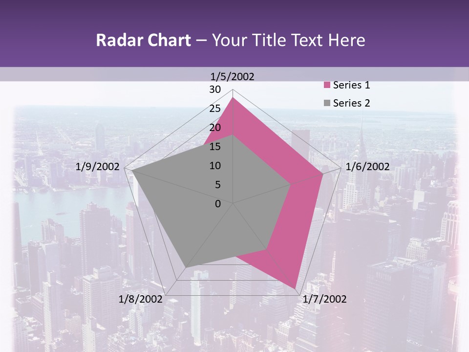 A Cityscape With Buildings And Water In The Background PowerPoint Template