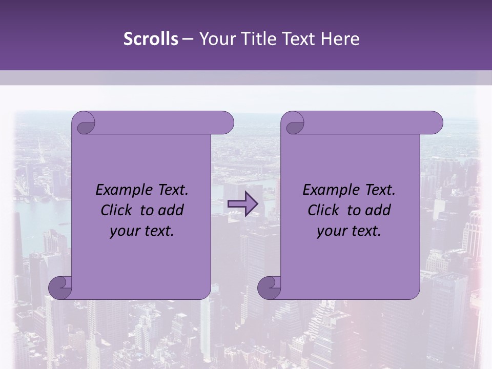 A Cityscape With Buildings And Water In The Background PowerPoint Template
