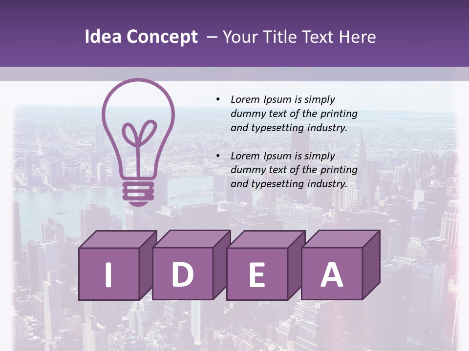 A Cityscape With Buildings And Water In The Background PowerPoint Template