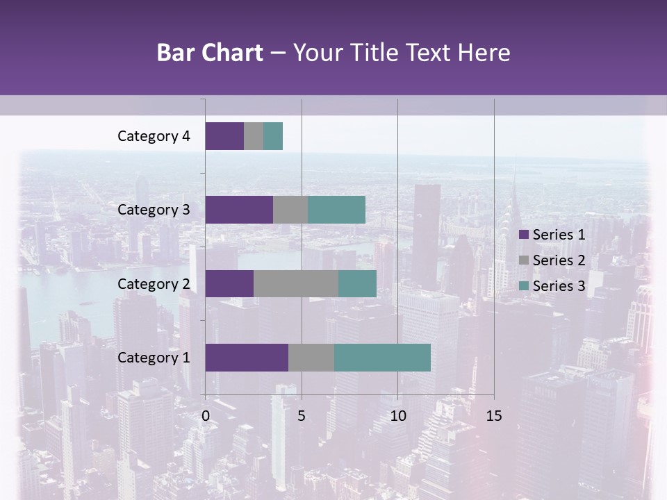 A Cityscape With Buildings And Water In The Background PowerPoint Template