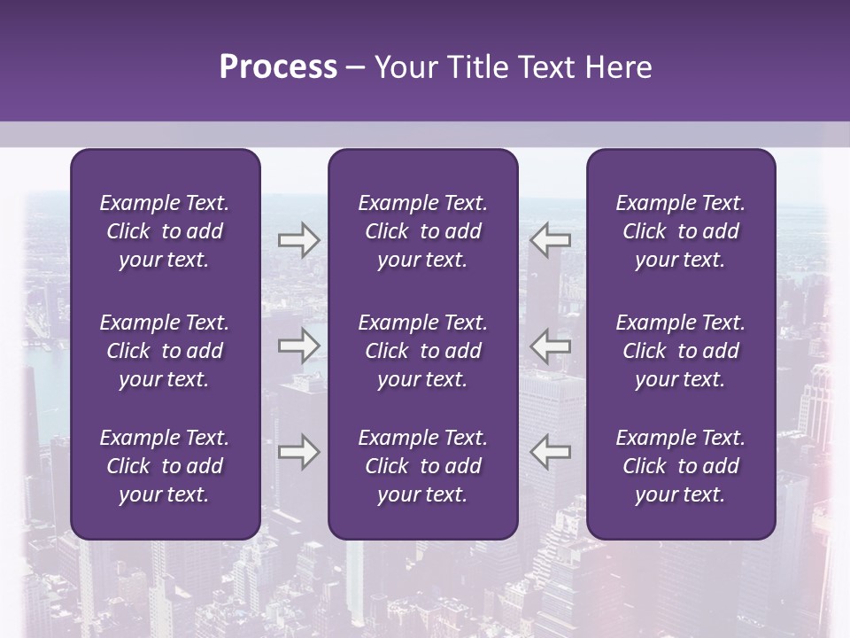A Cityscape With Buildings And Water In The Background PowerPoint Template