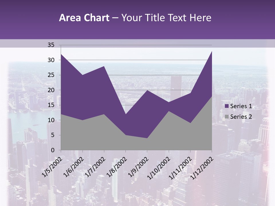 A Cityscape With Buildings And Water In The Background PowerPoint Template