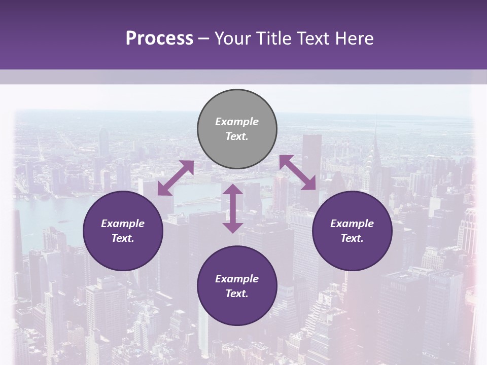 A Cityscape With Buildings And Water In The Background PowerPoint Template