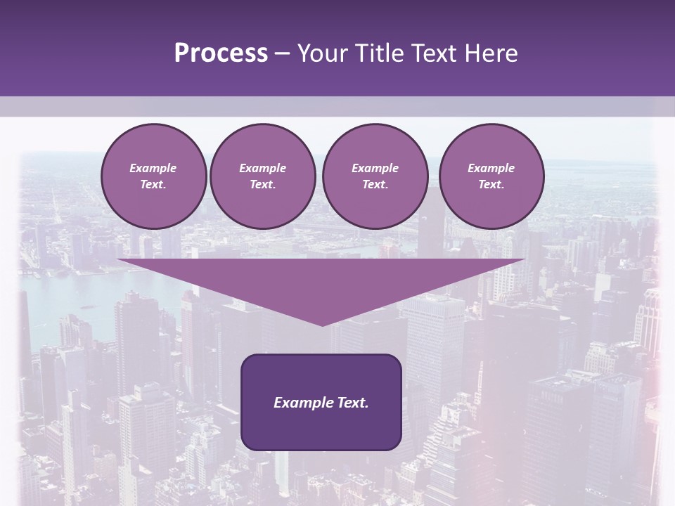 A Cityscape With Buildings And Water In The Background PowerPoint Template