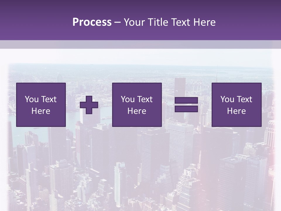 A Cityscape With Buildings And Water In The Background PowerPoint Template