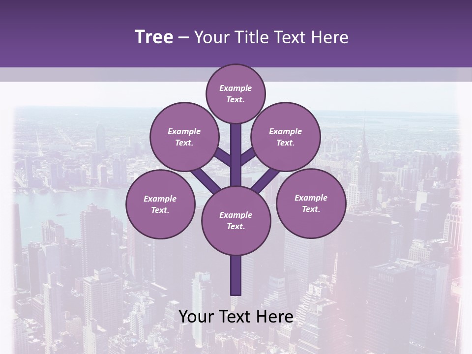 A Cityscape With Buildings And Water In The Background PowerPoint Template