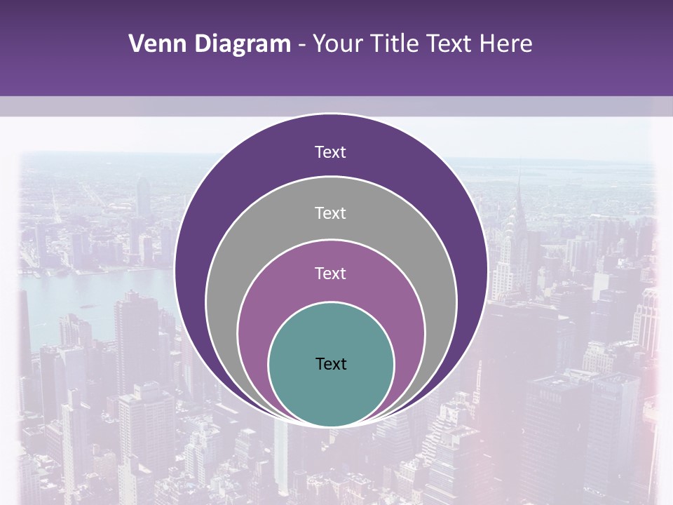 A Cityscape With Buildings And Water In The Background PowerPoint Template