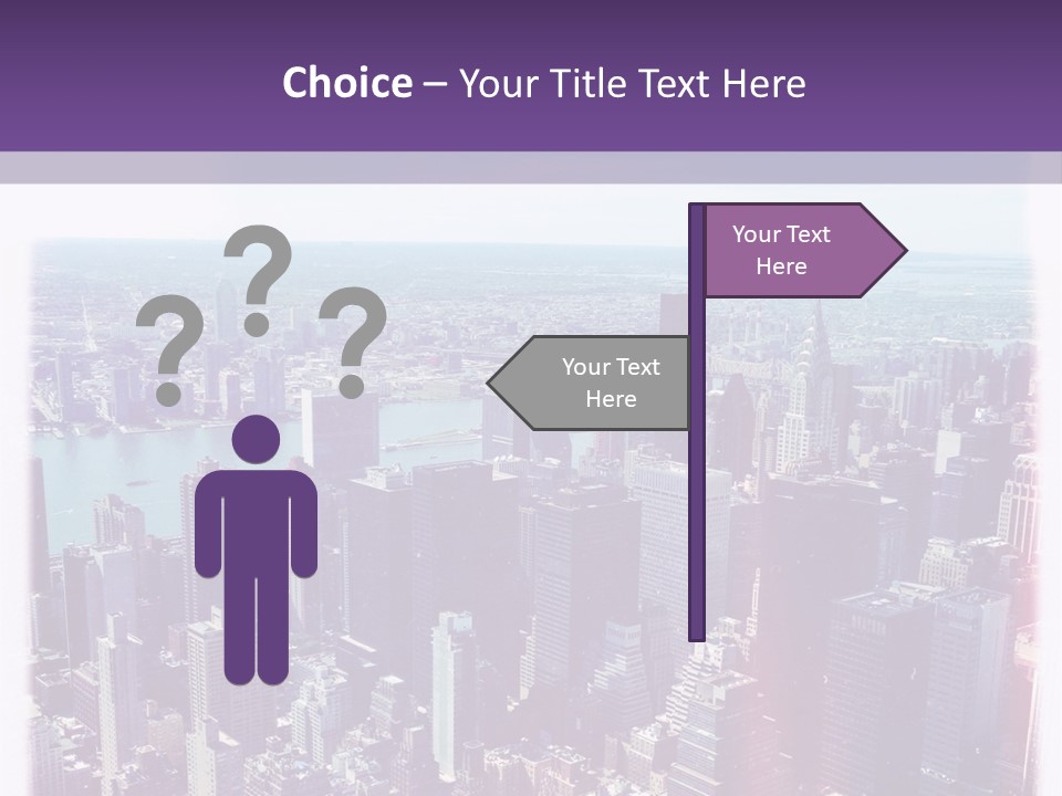 A Cityscape With Buildings And Water In The Background PowerPoint Template