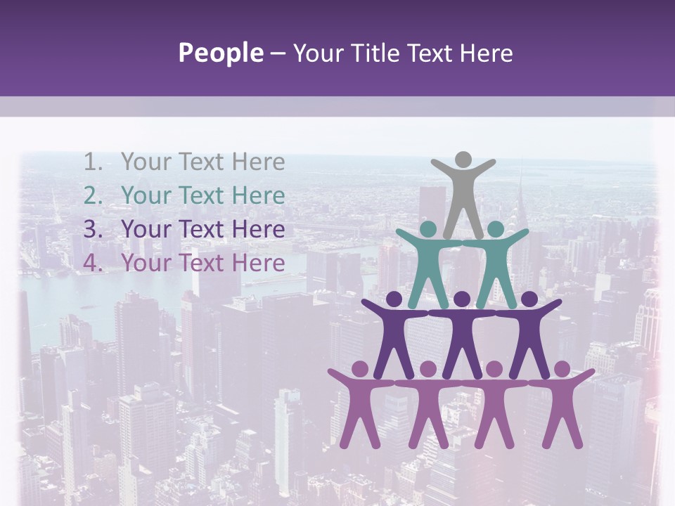 A Cityscape With Buildings And Water In The Background PowerPoint Template