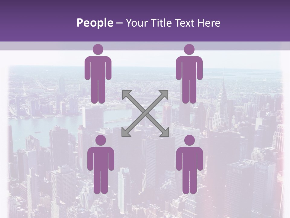 A Cityscape With Buildings And Water In The Background PowerPoint Template