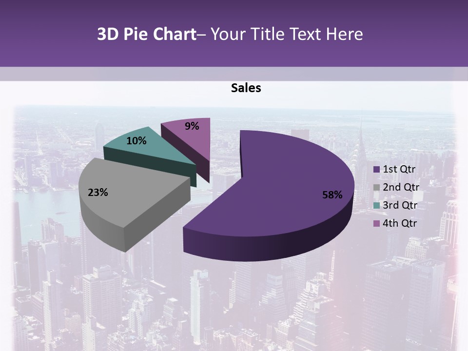 A Cityscape With Buildings And Water In The Background PowerPoint Template