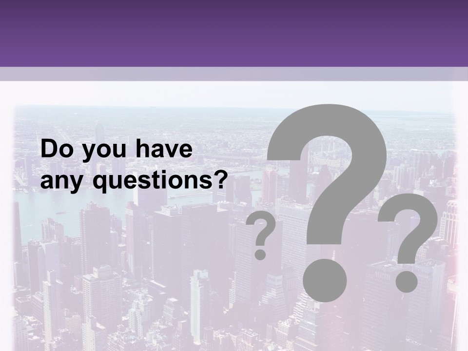 A Cityscape With Buildings And Water In The Background PowerPoint Template