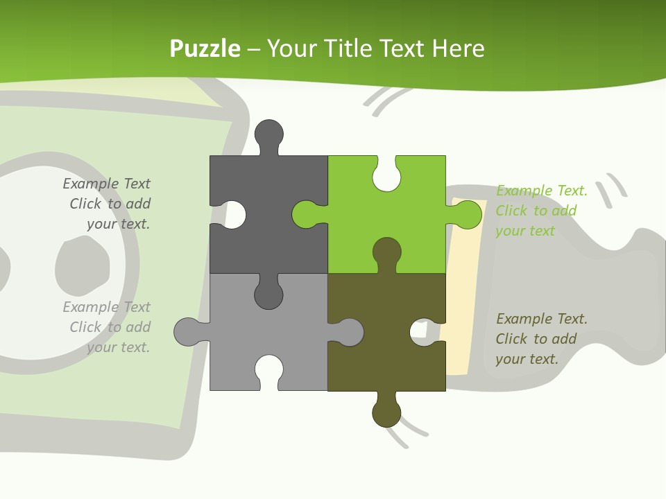 A Green Box With A Cartoon Character On It PowerPoint Template