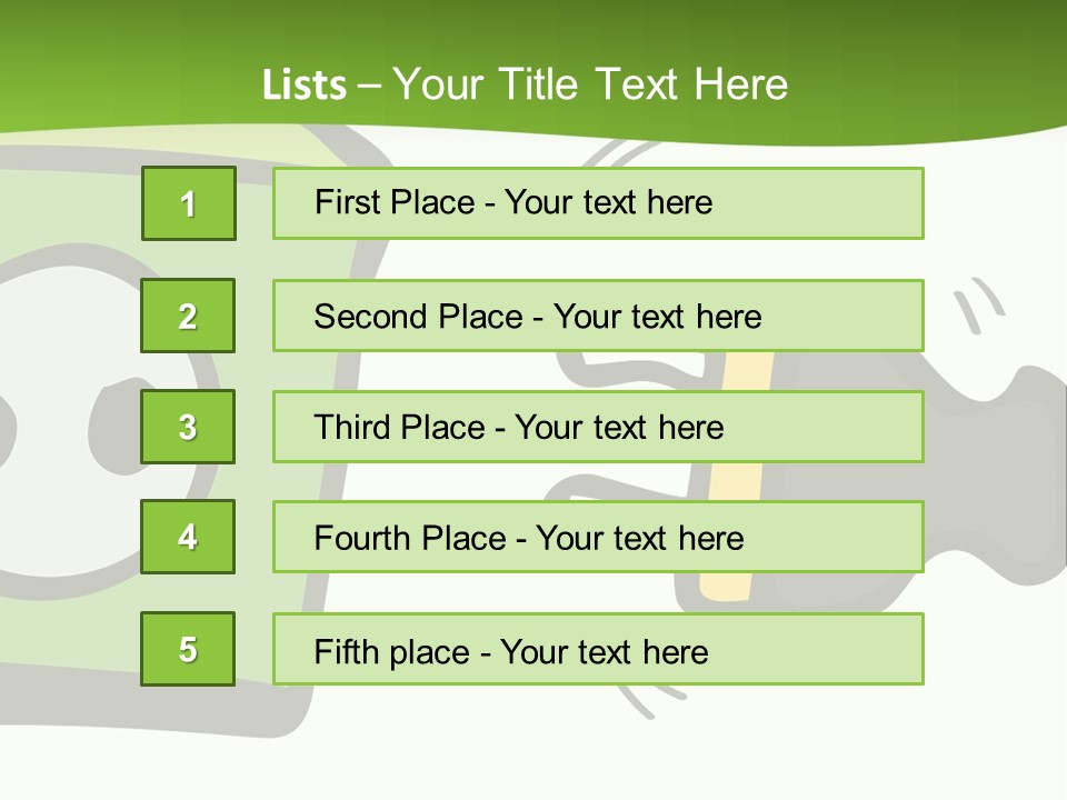 A Green Box With A Cartoon Character On It PowerPoint Template