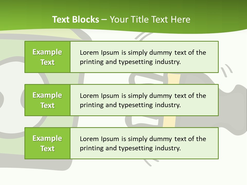 A Green Box With A Cartoon Character On It PowerPoint Template