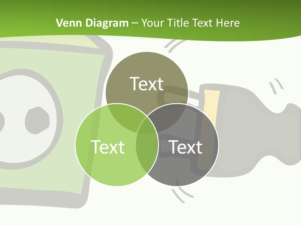 A Green Box With A Cartoon Character On It PowerPoint Template