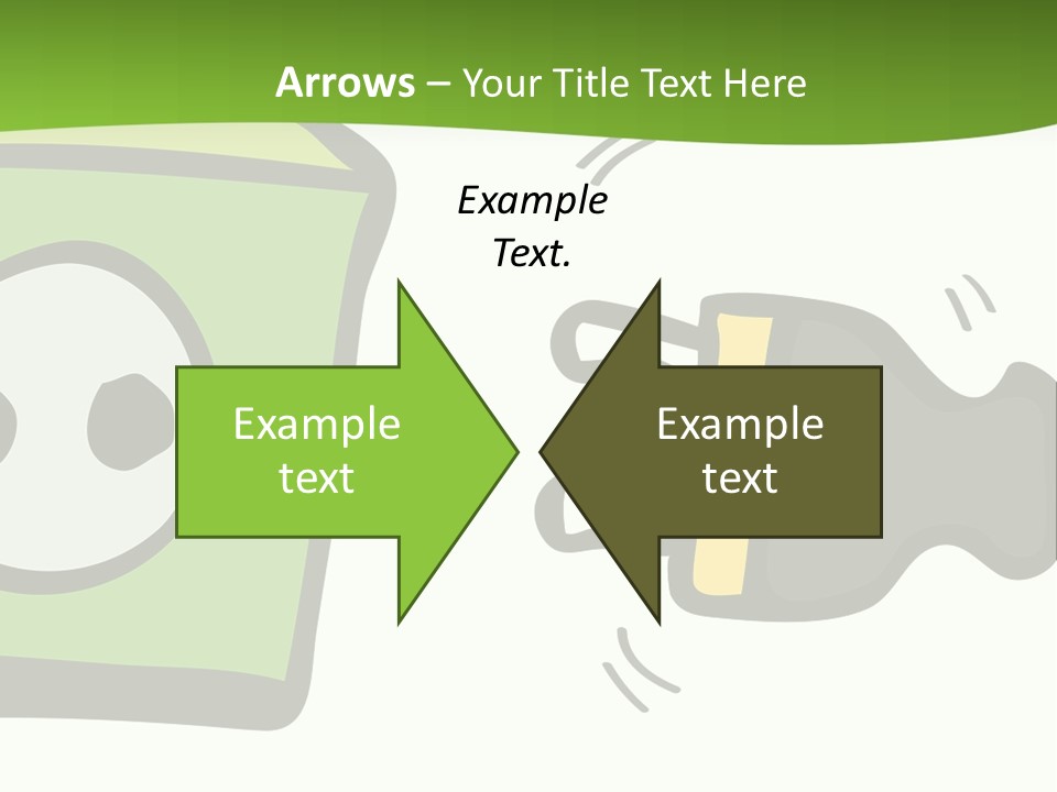 A Green Box With A Cartoon Character On It PowerPoint Template