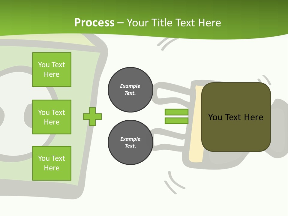 A Green Box With A Cartoon Character On It PowerPoint Template