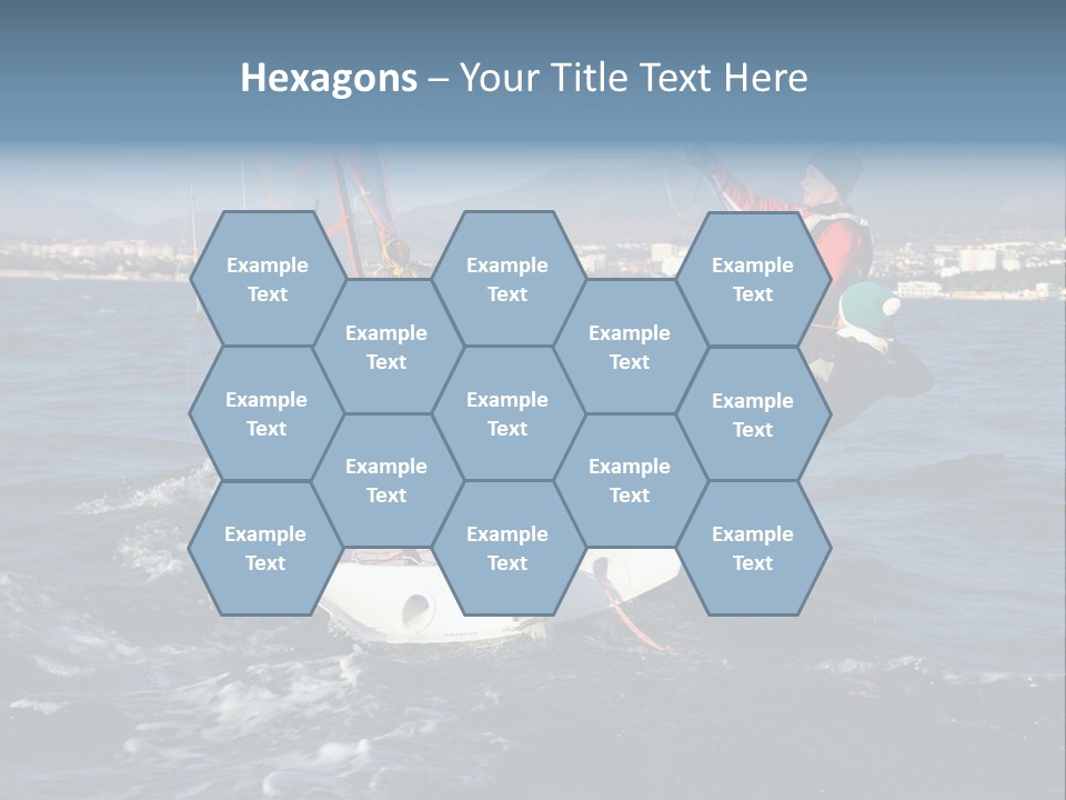 A Man Riding A Sailboat On Top Of A Body Of Water PowerPoint Template