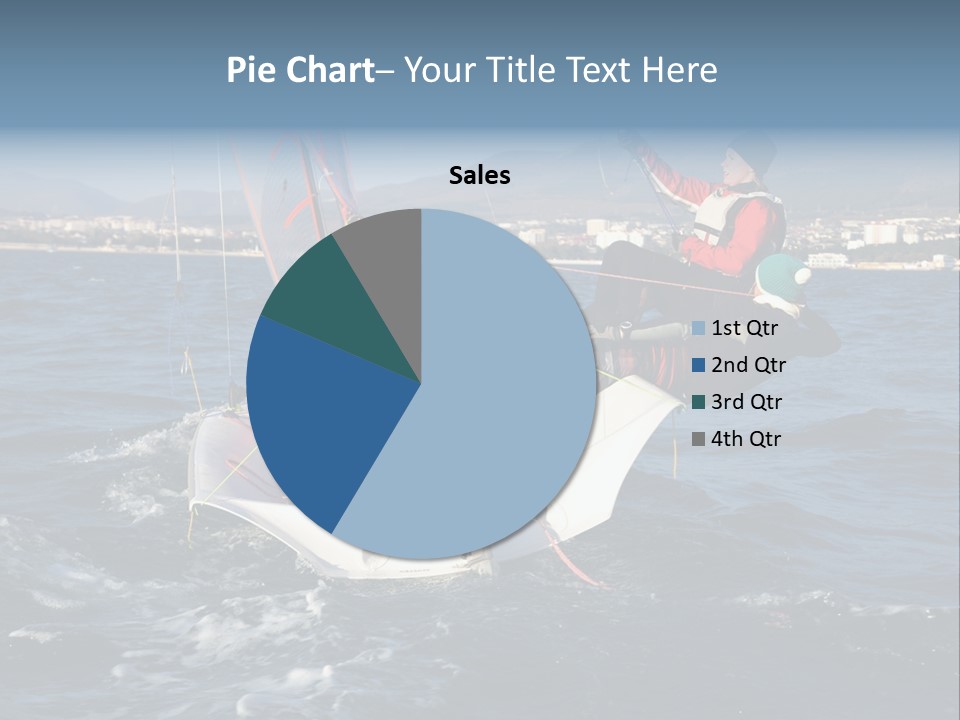 A Man Riding A Sailboat On Top Of A Body Of Water PowerPoint Template