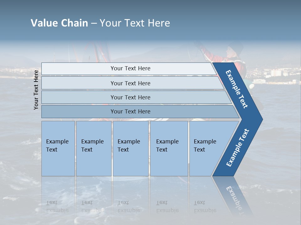 A Man Riding A Sailboat On Top Of A Body Of Water PowerPoint Template