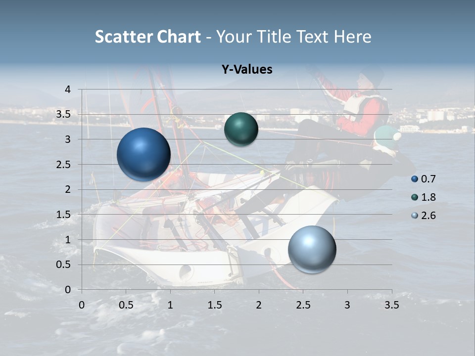 A Man Riding A Sailboat On Top Of A Body Of Water PowerPoint Template