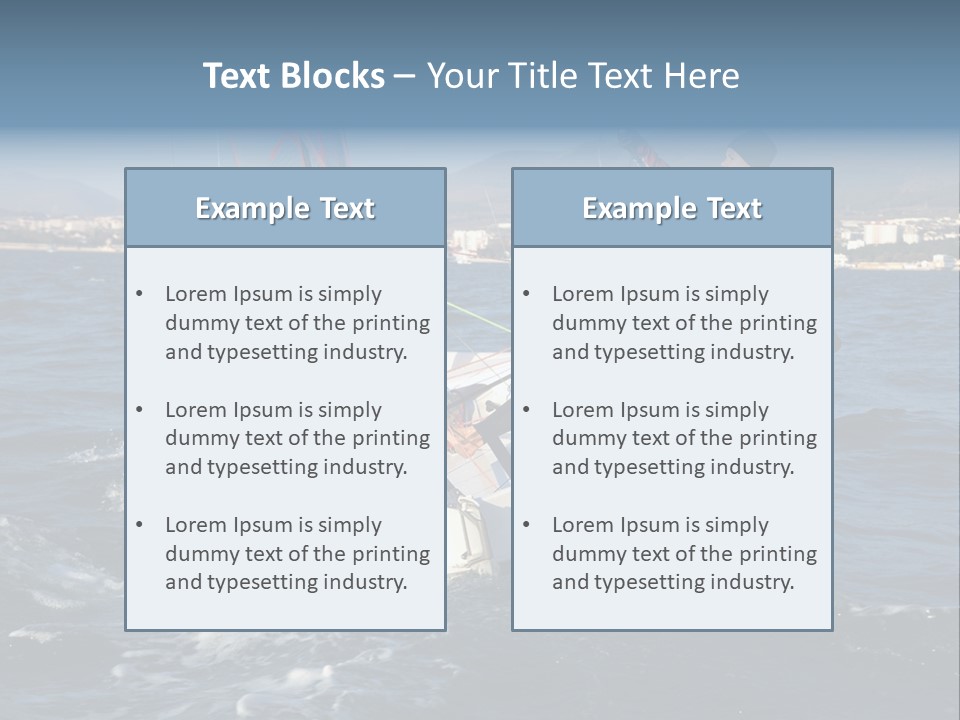 A Man Riding A Sailboat On Top Of A Body Of Water PowerPoint Template