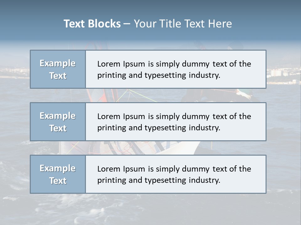 A Man Riding A Sailboat On Top Of A Body Of Water PowerPoint Template
