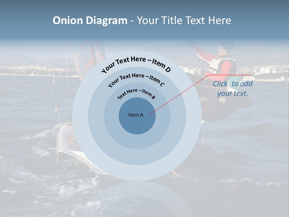 A Man Riding A Sailboat On Top Of A Body Of Water PowerPoint Template