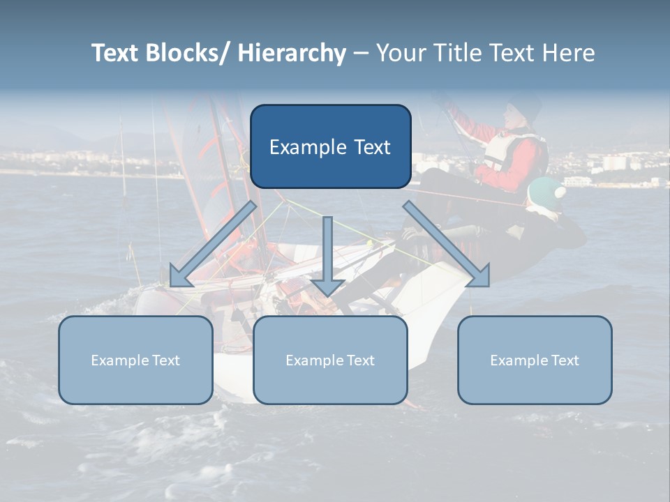 A Man Riding A Sailboat On Top Of A Body Of Water PowerPoint Template