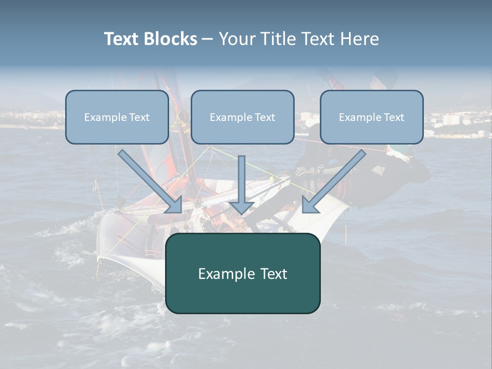 A Man Riding A Sailboat On Top Of A Body Of Water PowerPoint Template