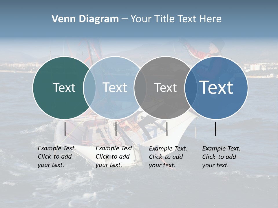 A Man Riding A Sailboat On Top Of A Body Of Water PowerPoint Template