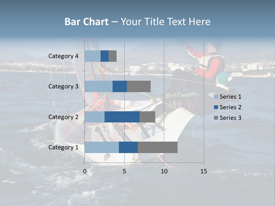 A Man Riding A Sailboat On Top Of A Body Of Water PowerPoint Template