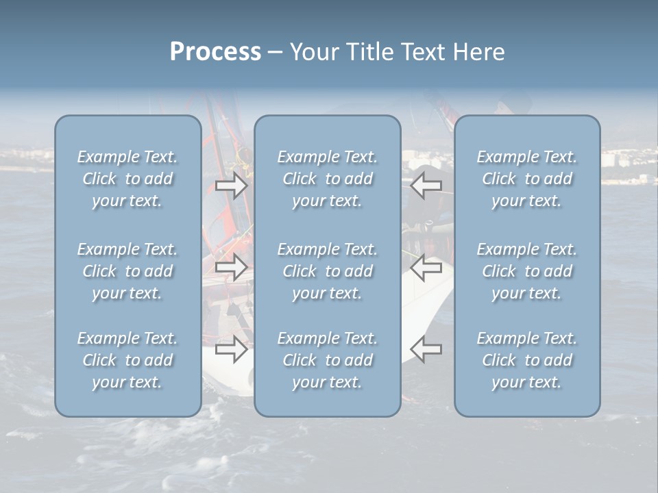 A Man Riding A Sailboat On Top Of A Body Of Water PowerPoint Template