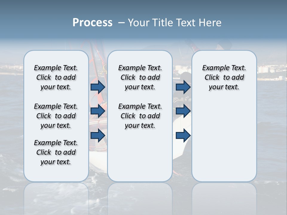 A Man Riding A Sailboat On Top Of A Body Of Water PowerPoint Template