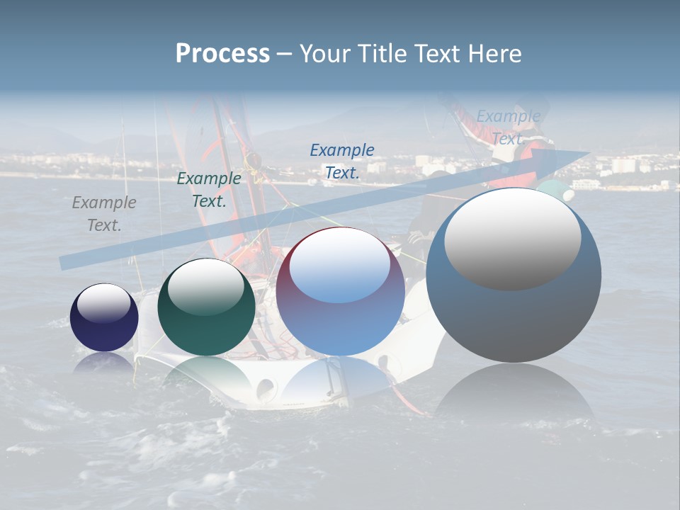 A Man Riding A Sailboat On Top Of A Body Of Water PowerPoint Template