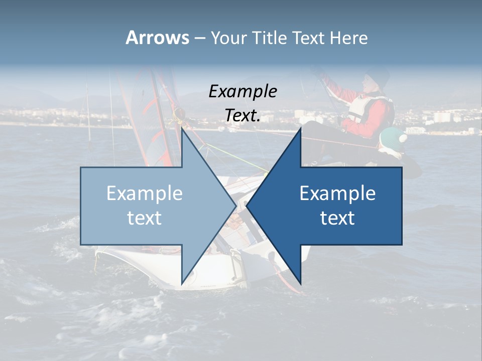 A Man Riding A Sailboat On Top Of A Body Of Water PowerPoint Template