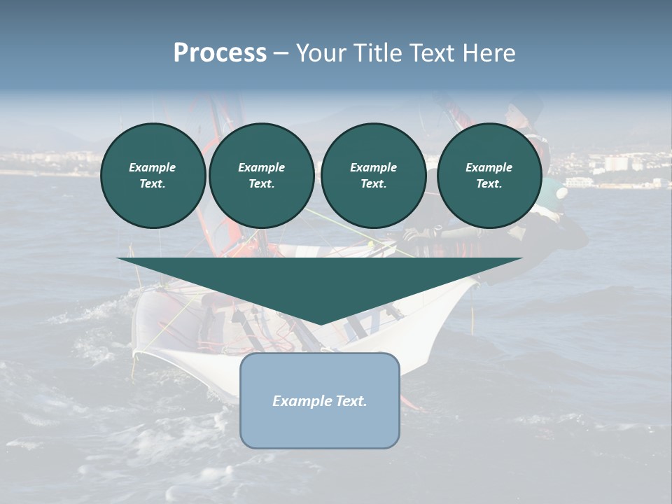 A Man Riding A Sailboat On Top Of A Body Of Water PowerPoint Template