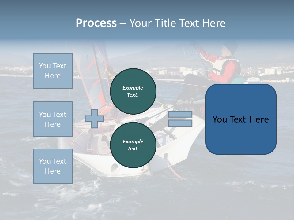 A Man Riding A Sailboat On Top Of A Body Of Water PowerPoint Template