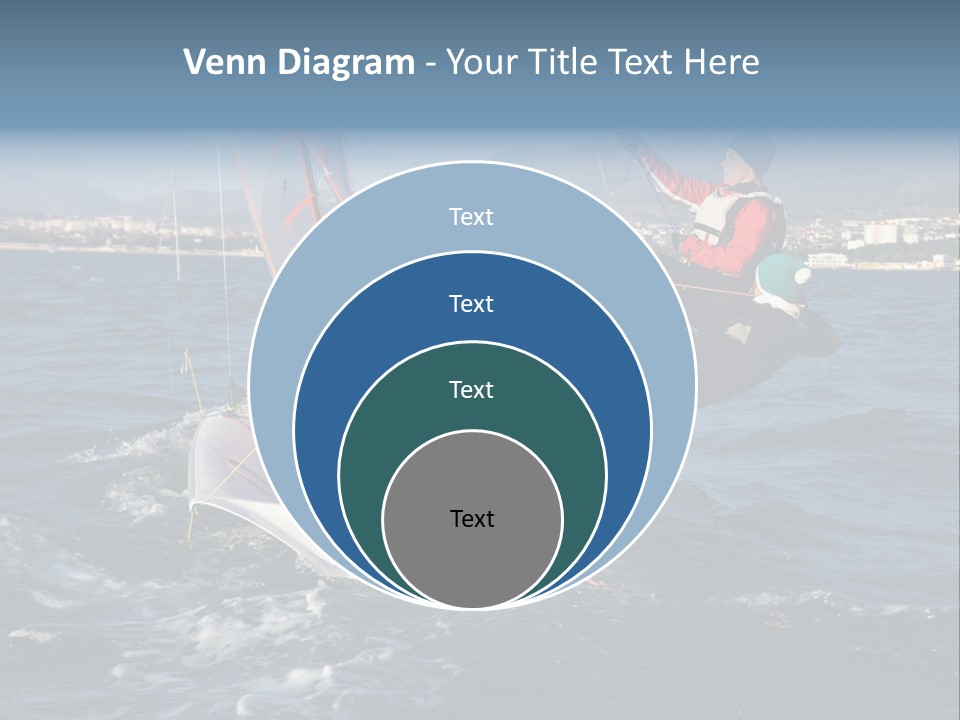 A Man Riding A Sailboat On Top Of A Body Of Water PowerPoint Template