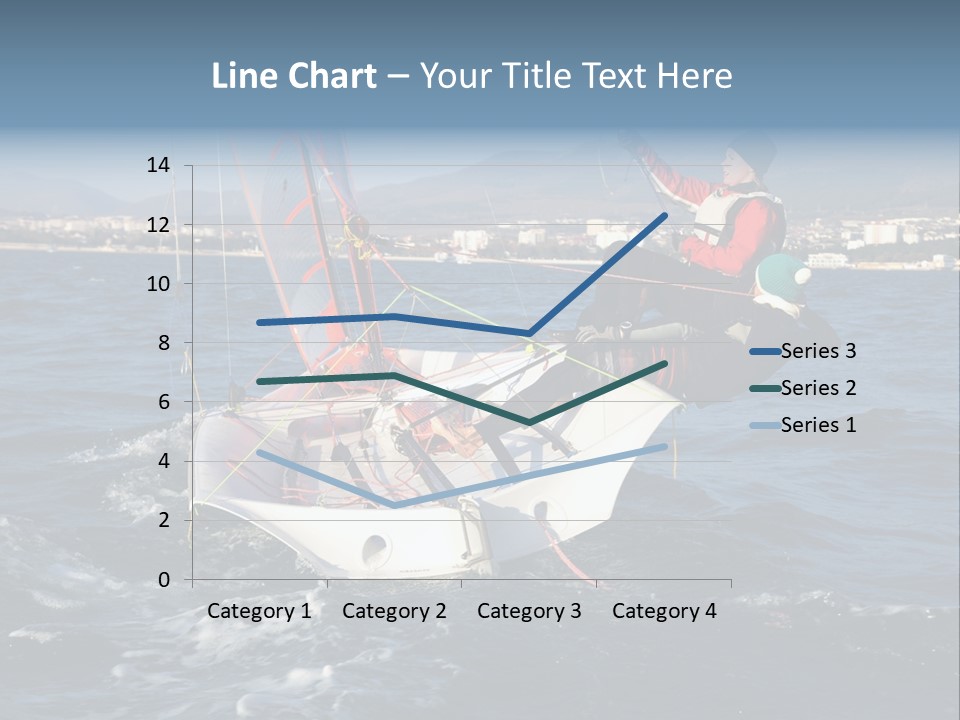 A Man Riding A Sailboat On Top Of A Body Of Water PowerPoint Template