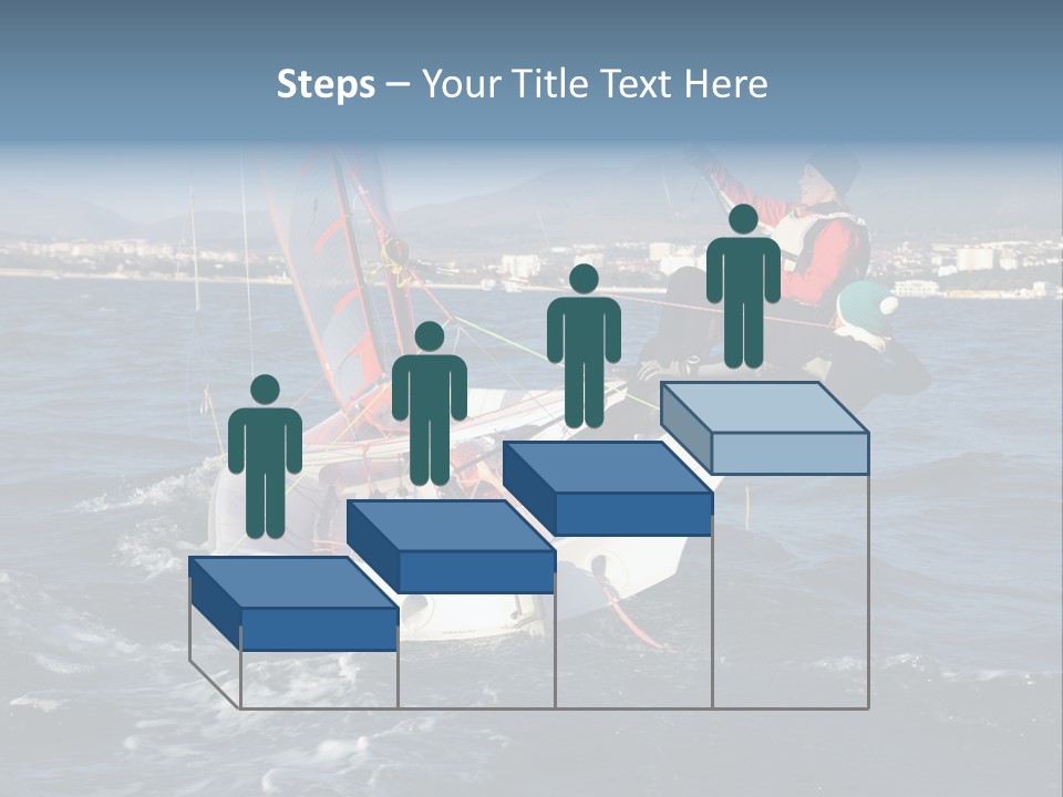 A Man Riding A Sailboat On Top Of A Body Of Water PowerPoint Template